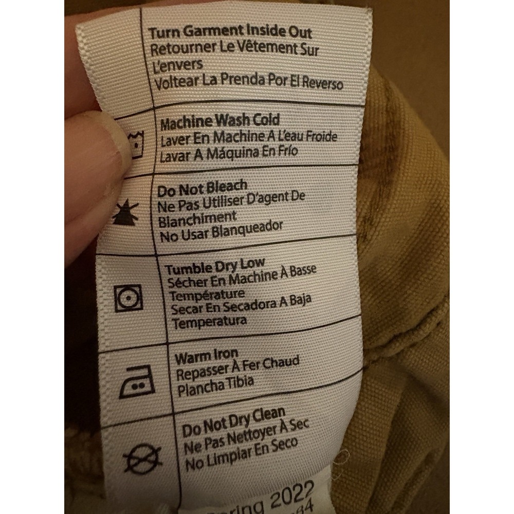 Carhartt Relaxed Fit Work Pants Khaki 44x30 Men's Carpenter Utility B151 - Picture 7 of 8